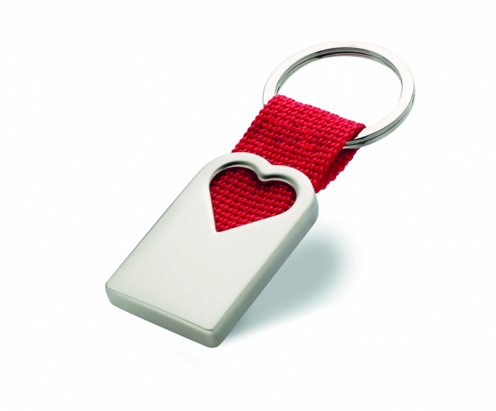 Logotrade promotional products photo of: Heart metal key ring Kemi