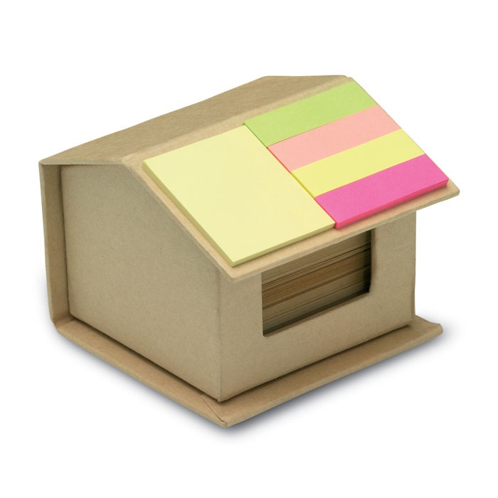 Logo trade corporate gift photo of: Memo/sticky notes pad recycled