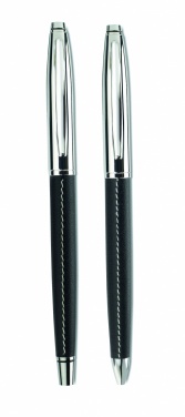 Logo trade promotional merchandise picture of: Ball pen and roller set
