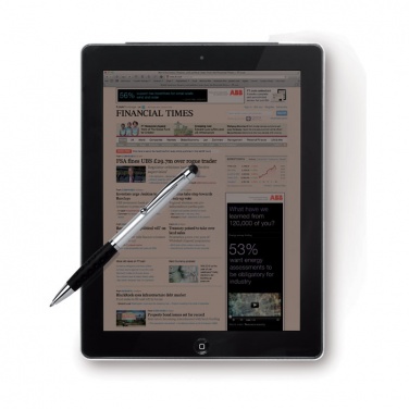 Logo trade promotional merchandise photo of: Twist and touch ball pen