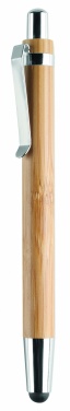 Logo trade promotional merchandise photo of: Ball pen in ABS and bamboo