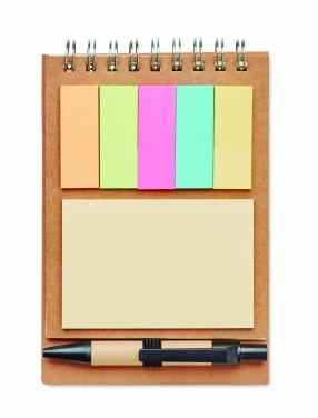 Logo trade corporate gifts picture of: Notepad with pen and memo pad