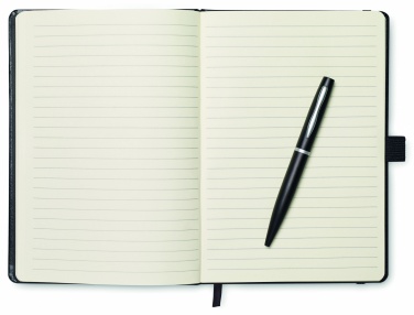 Logotrade promotional item picture of: A5 notebook with pen 72 lined