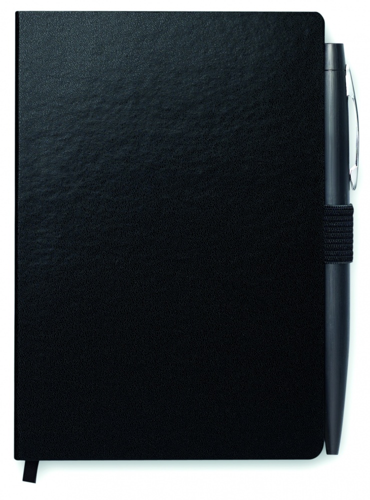 Logotrade promotional giveaway picture of: A6 notebook with pen 72 lined