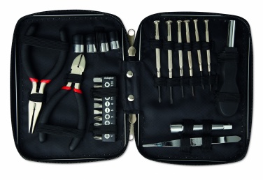 Logo trade promotional giveaway photo of: 26 pcs tool in aluminium case