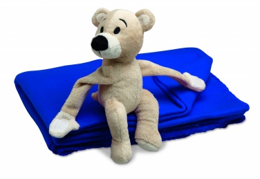 Logo trade promotional gifts picture of: Fleece blanket with bear