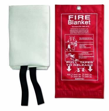 Logo trade promotional item photo of: Fire blanket in pouch 100x95cm