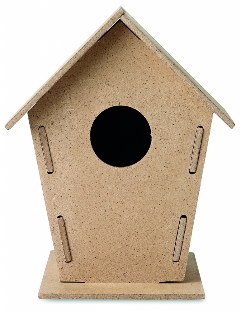 Logo trade advertising products image of: Wooden bird house