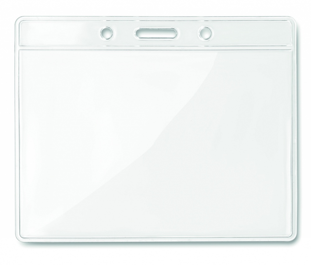 Logo trade corporate gifts image of: Transparent badge 10cmx8cm