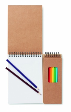 Logotrade promotional giveaways photo of: Colouring set with notepad