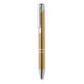 Push button aluminium pen BERN, Gold