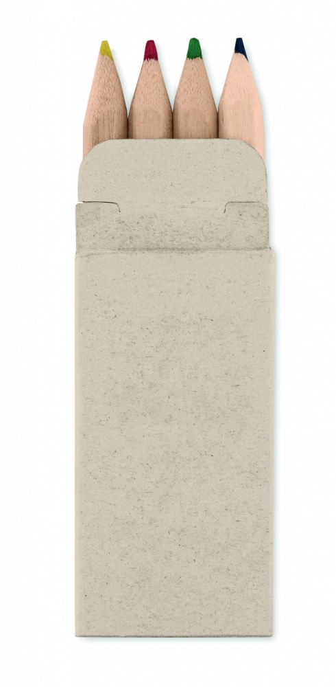 Logotrade promotional merchandise image of: 4 mini coloured pencils