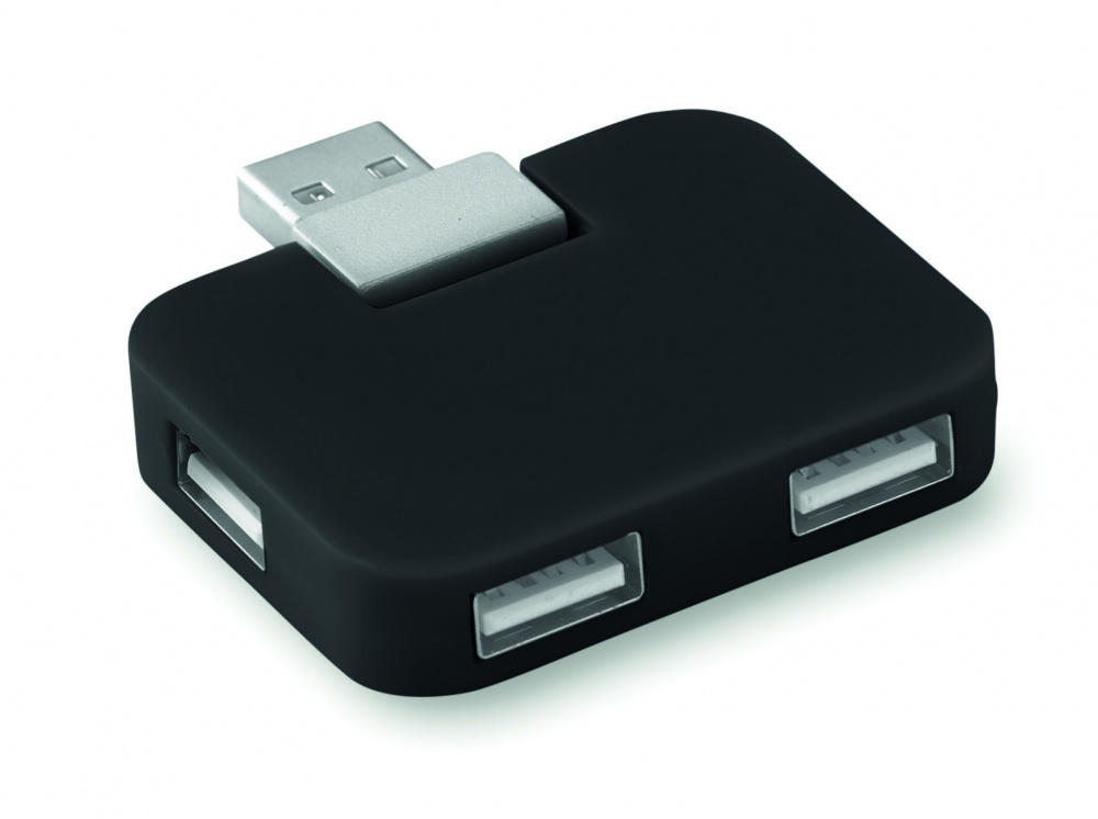 Logo trade business gifts image of: 4 port USB hub