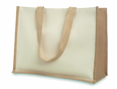 Logo trade corporate gifts picture of: Jute and canvas shopping bag
