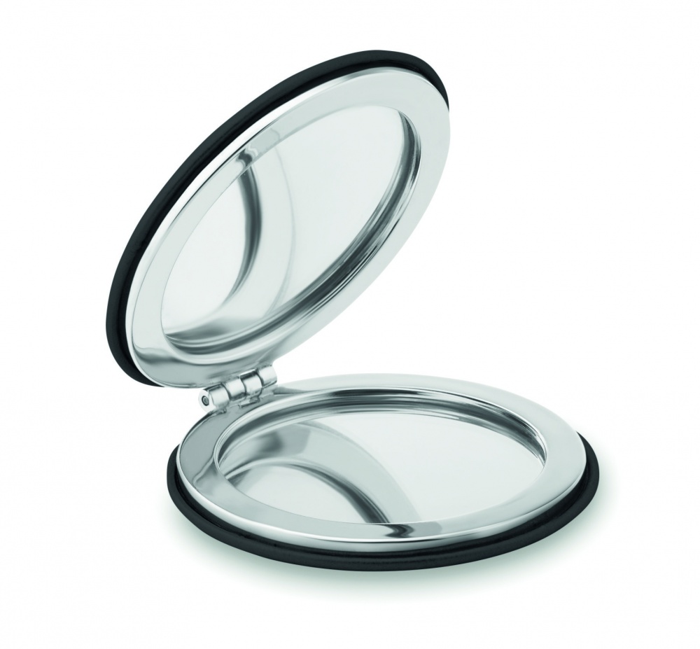 Logo trade promotional item photo of: Round PU mirror