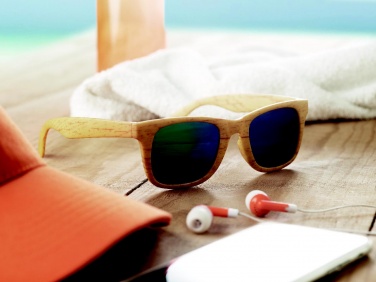Logotrade promotional item image of: Wooden look sunglasses MAARDU