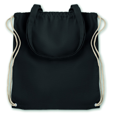 Logo trade promotional giveaways picture of: 220gr/m² canvas 2 function bag