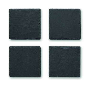 Logo trade advertising products image of: Slate coasters with EVA bottom