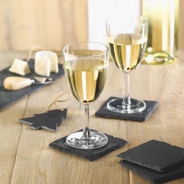 Logo trade promotional products image of: Slate coasters with EVA bottom
