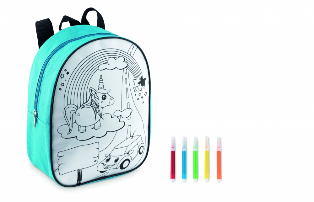 Logotrade business gift image of: Backpack with 5 markers