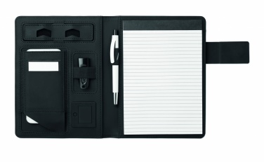Logo trade corporate gift photo of: A5 folder with power bank