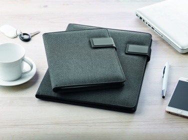 Logotrade promotional item picture of: A4 folder with power bank