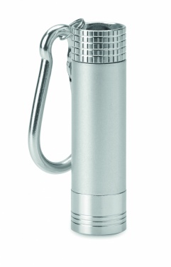 Logo trade promotional merchandise image of: Aluminium/ABS LED key ring Aizkraukle