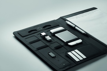 Logo trade promotional product photo of: A4 folder w/wireless charger5W