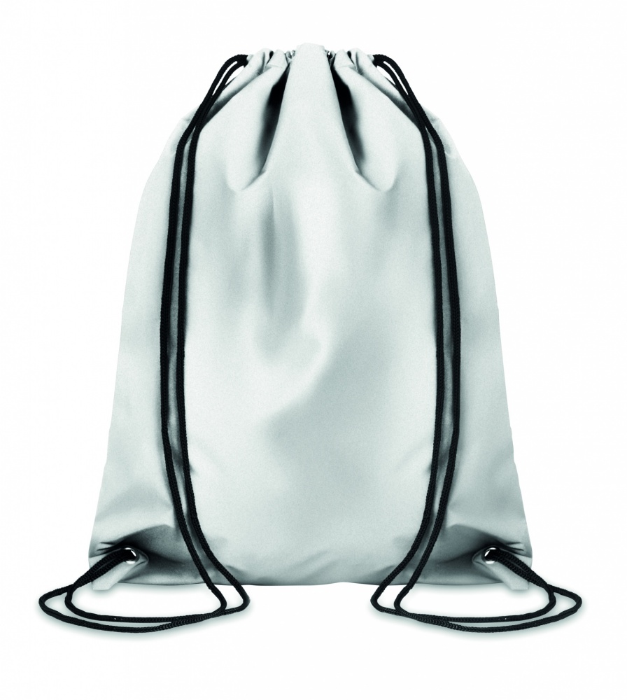 Logo trade business gift photo of: High reflective drawstring bag