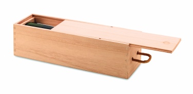 Logo trade promotional merchandise image of: Wooden wine box