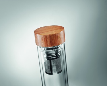 Logo trade promotional products picture of: Double wall glass bottle 400ml München