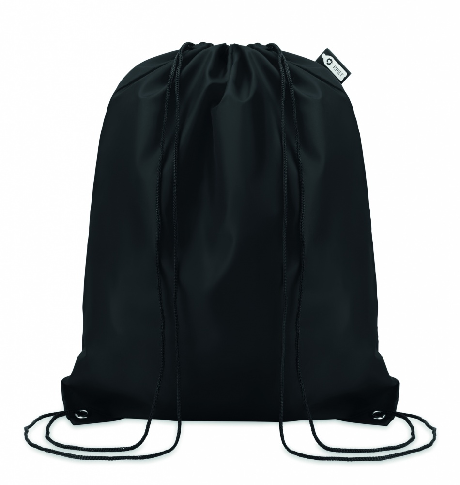 Logotrade promotional gift picture of: 190T RPET drawstring bag