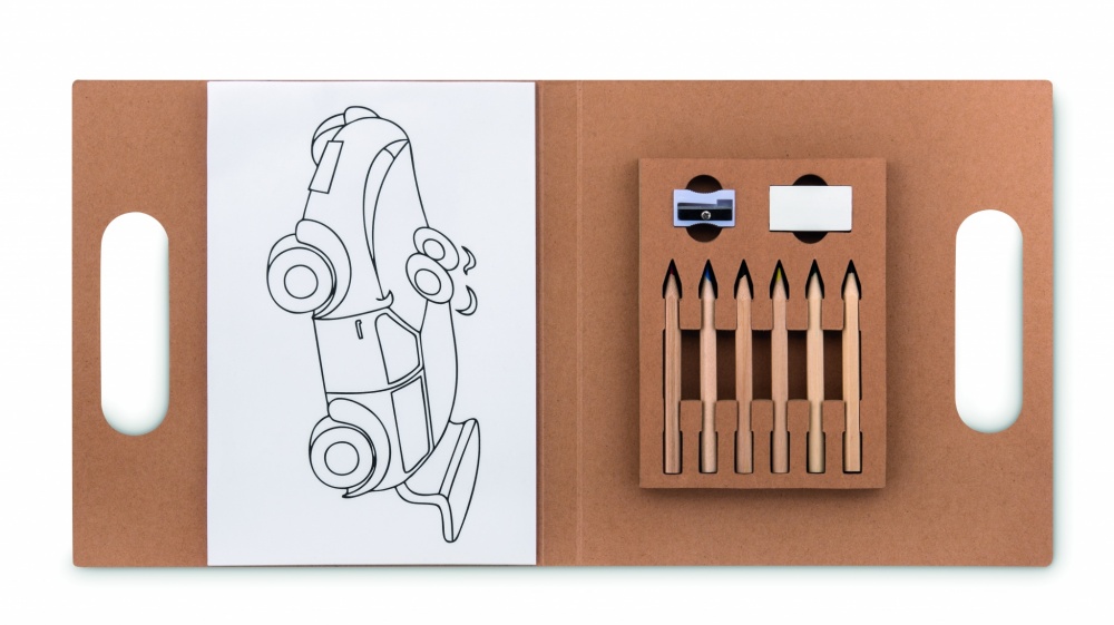 Logotrade corporate gift image of: Colouring set with 6 pencils