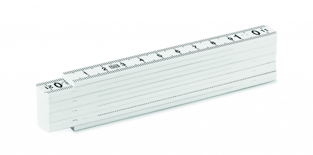 Logo trade promotional giveaway photo of: Folding ruler 1m