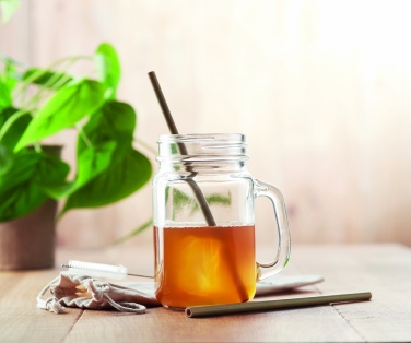 Logotrade promotional giveaway picture of: Bamboo Straw w/brush in pouch