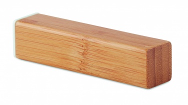 Logotrade corporate gift image of: Power bank bamboo 2200 mAh POWERBAM