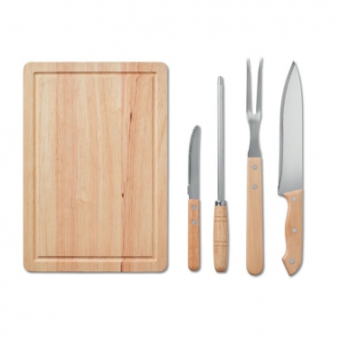 Logo trade promotional products image of: Set of 4 BBQ Grilling accessori