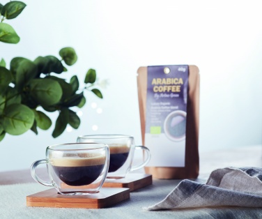 Logo trade promotional products picture of: Set of 2 double wall espresso