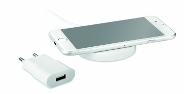 Logotrade promotional item image of: Wireless charger travel set