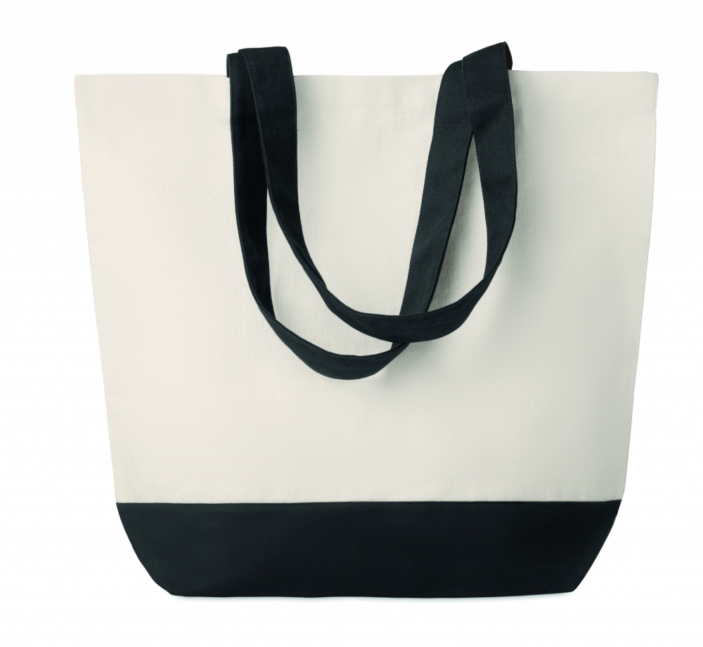 Logo trade promotional products image of: Canvas beach bag 280gr/m2
