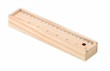 Logotrade promotional products photo of: Stationery set in wooden box