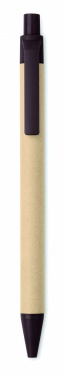 Logo trade promotional items image of: Push ball pen coffee husk/ABS