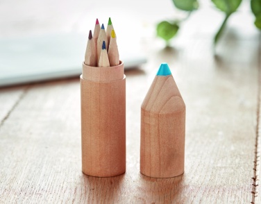 Logotrade business gift image of: 6 pencils in wooden box