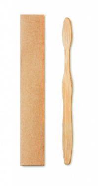 Logotrade business gift image of: Bamboo toothbrush in Kraft box