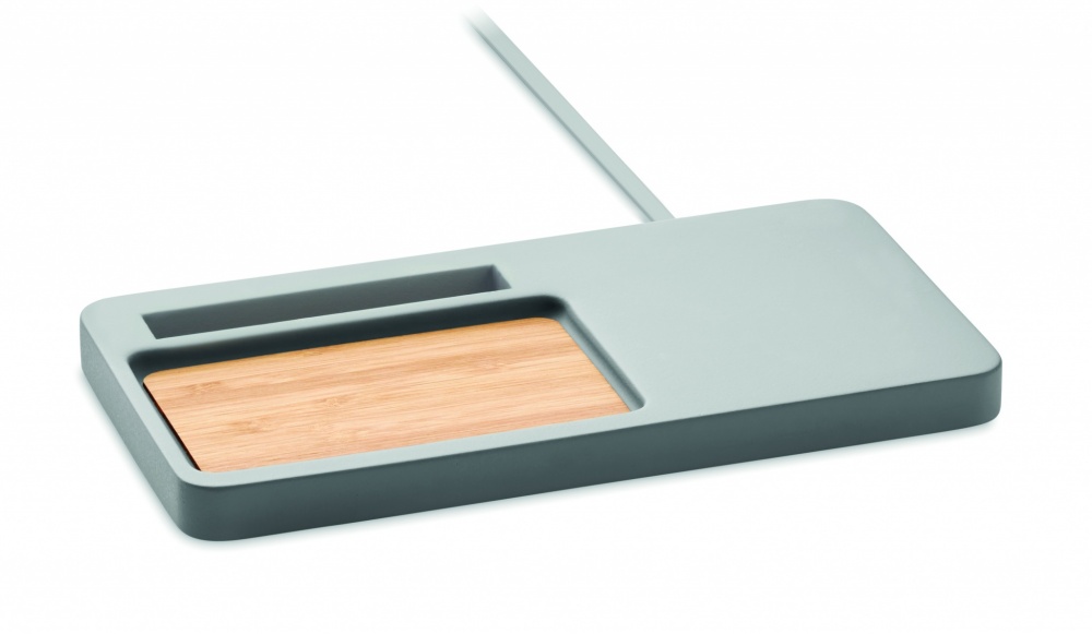 Logo trade corporate gifts picture of: Wireless charging organizer10W