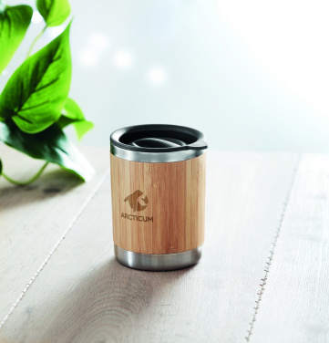 Logo trade promotional merchandise picture of: Tumbler in bamboo cover 250ml