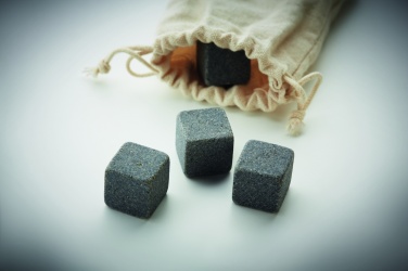 Logotrade business gifts photo of: 4 stone ice cubes in  pouch
