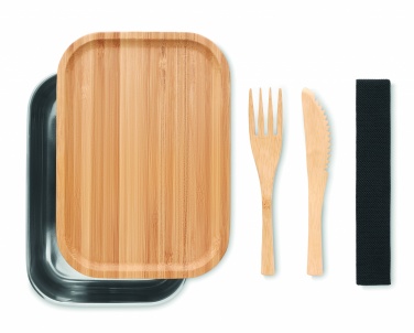 Logo trade promotional products image of: Stainless steel lunchbox 600ml