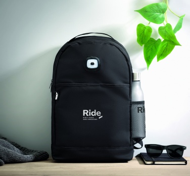 Logotrade promotional merchandise image of: Backpack in RPET & COB light