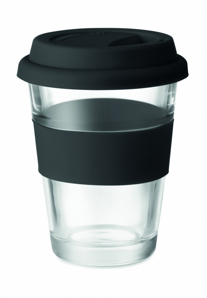 Logo trade promotional items image of: Glass tumbler 350 ml